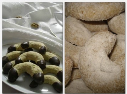 30 perc alatt elkészíthető Vaníliás kifli csokoládémázzal és Diós kiflicskék!