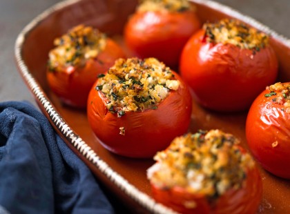 4 féle töltelék: paradicsomba, sonkatekercsbe, burgonyába, paprikába, hústekercsbe!