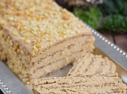 Bámulatos diós krémes liszt nélkül! Ünnepi diós karamellel a tetején!