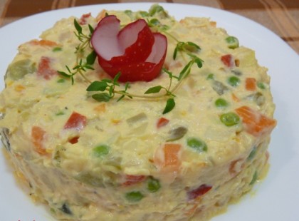 Franciasaláta, a lehető legegyszerűbben akár fagyasztott zöldségből is!