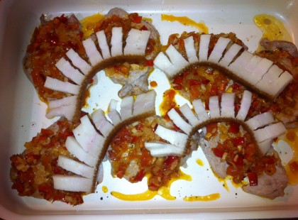 Füstölt szalonnás hunyadi pecsenye! (kb. 20 perc)