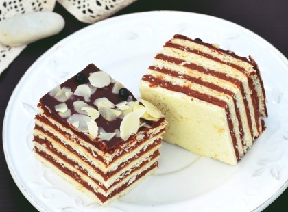 Húsvéti finomság: ötlapos szelet, főtt csokoládékrémmel!