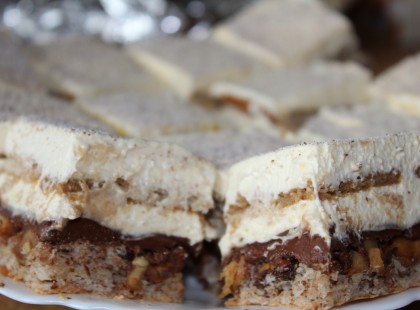 Igazán fenséges habos diós szelet – Azon kívül, hogy gyönyörű nagyon finom is!