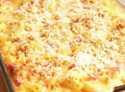 Isteni rakott tészta, jó sok sonkával, megunhatatlan!