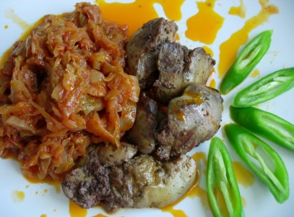 Ízletes rizses káposzta pirított májjal! Kiváló magyaros fogás!