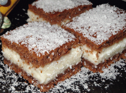 Kakaós sütemény varázslatos kókuszos töltelékkel!