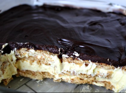 Káprázatos sütés nélküli krémes, csokoládés finomság!