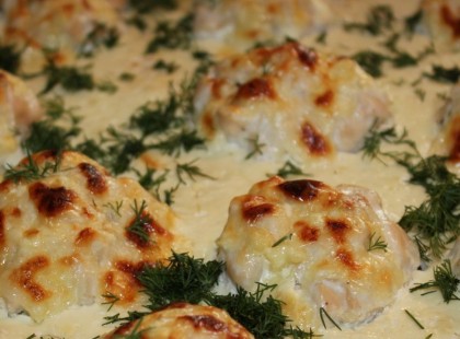 Kapros-túrós galuska a sütőből, jó tejfölösen!