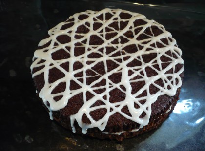 Karácsonyi kakaótorta 1 tojásból, citrommázzal bevonva!