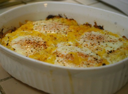 Lecsós burgonya tükörtojással – Egyszerűen csudafinom. :)