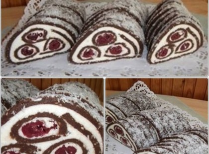 Meggyes-kókuszos keksztekercs! Egyszerű elkészíteni!