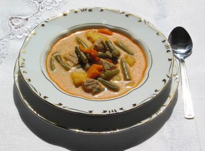 Palócleves tejföllel és finomra vágott kaporral! Tökéletes téli vacsora!