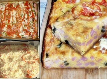 Pizza tészta nélkül, nagyon ínycsiklandó! Mindig készítek egy plusz adagot, mert az első adagból meg se tudom kóstolni!