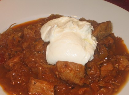 Székelygulyás – nálunk is az egyik kedvenc étel, bármikor megtudnám enni:-)