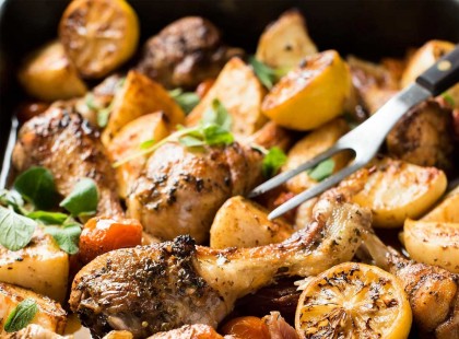 Varázslatos citromos csirke burgonyával a sütőből! Igazi ünnepi fogás!