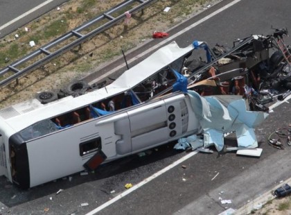 Halálos buszbaleset miatt áll a forgalom az M0-áson.- fotó illusztráció