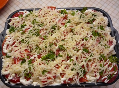 1 fej karfiol, 300 g csirkemell, egy kis sajt és már kész is a káprázatos vacsora!