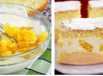 Nyári torta, ínycsiklandó túrós krémmel! Bármilyen gyümölccsel elkészíthető!