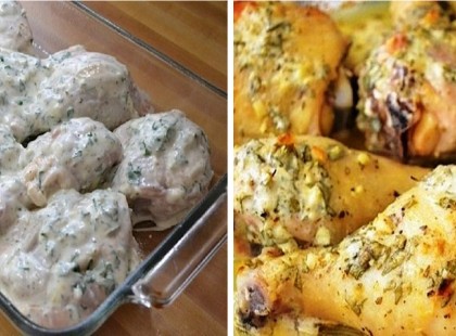 Tejfölös szószban sült ínycsiklandó csirkecomb! Finomabb és puhább csirkecombot még nem kóstoltam!