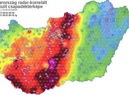 Nincs vége az esőnek ,még csak most jön a java! Mutatjuk a térképet !