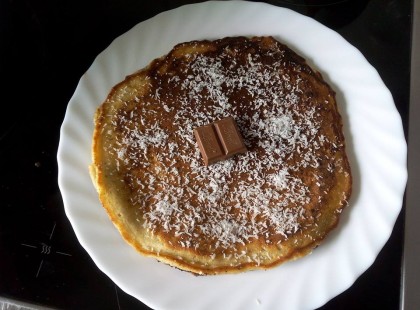 2 perc az egész: Bounty Amerikai palacsinta, benne olvadozó csokoládéval