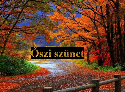 Szülők -diákok figyelem! Itt vannak a hivatalos dátumok !Ekkor lesz az őszi és a téli szünet! Érdemes, minél előbb tájékozódni
