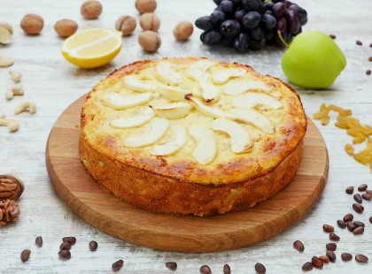 Ínycsiklandó grízes túrós almatorta, liszt nélkül! Elképesztő finomság!