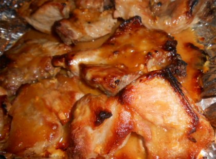 Mustáros tepsis sertéssült, ennél finomabb, zamatosabb nem is lehetne!