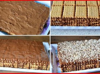 Volt otthon egy kis keksz, főzött egy fenséges csokoládékrémet és káprázatos édesség lett belőle!