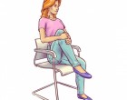 6 gyakorlatot a lapos hasért, amit elvégezhetsz egy széken