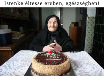 106. születésnapját ünnepli ez a csodálatos 30 szoros dédnagymama. Hány szívecske fér el vajon egy ilyen tündéri mama képe alatt?