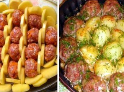 Volt otthon egy kis burgonya és darált hús, tortaformába tette és ínycsiklandó ételt készített belőle!