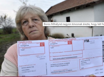 2 forintos tartozása miatt kapcsolták ki a gázt Terike néninél. 6 fok van a házukban!