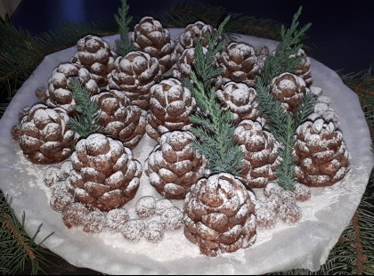 Havasi tobozok, ennél mutatósabb karácsonyi süti nincs!