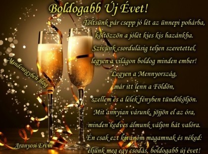 Éljünk meg egy csodás, boldogabb új évet!