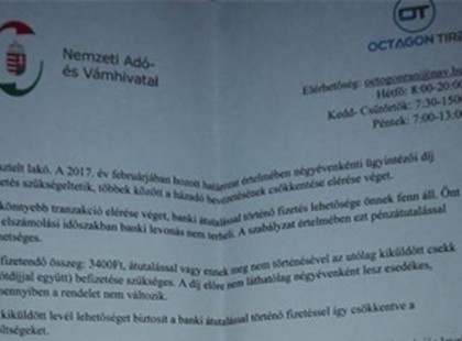 Riasztást adott ki a NAV! Aki ilyen levelet kap semmiképpen se fizessen! NAV logóval ellátott levelek ezreit küldték ki a lakosságnak! Így néz ki a levél