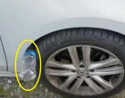 HA AZ AUTÓD KEREKÉRE EGY PALACK VAN RÖGZÍTVE, LÉGY FIGYELMES!