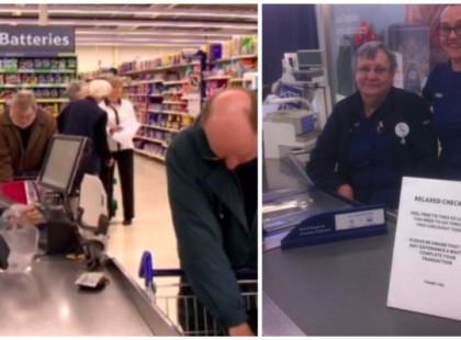 Tescóban a lassú kasszás mindenkit idegesített aztán elolvasták a feliratot ami mindent megmagyaráz