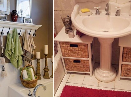 Remek ötletek, hogy a pici fürdőszobákban is minden elférjen! A 7-es tipp rögtön megtetszett!