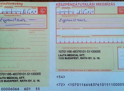 Mi Ez? Műtét előtt Ezt a csekket kaptam a kórháztól azzal a felkiáltással, hogy ha jót akarok magamnak, fizessem be, ez ugyanis a fertőtlenítőszerek ára!