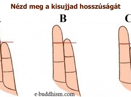 Az ujjad hosszúsága sok mindent elárul rólad! Pillants a kezedre, meg fog lepni mi mindent megtudhatsz magadról!