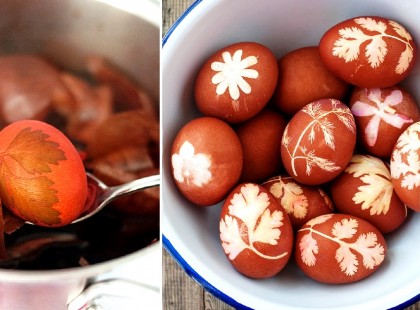 A legszebb húsvéti tojások! Természetes festékkel és mintával díszítve, vegyszerek használata nélkül!
