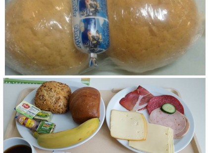 Ma Németországban voltam egy kórházban, a férjem pedig Magyarországon. Ezt kaptuk itt reggelire!