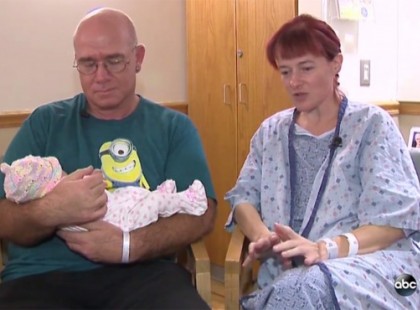 A 47 éves nő a szülés előtt egy órával tudta meg, hogy terhes