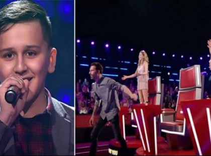 Az ideges 13 éves fiú azt hiszi, hogy úgy tud énekelni, mint Céline Dion: Másodpercekkel később a bírák felugranak a székükből