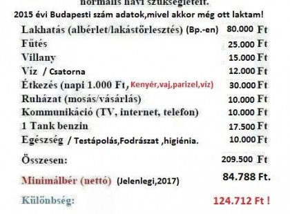 Nem tudok itthon megélni.. Végeztem egy kis számítást. Valóban emelkedtek a bérek hazánkban? Figyeljétek.. Elgondolkodtató, nem?