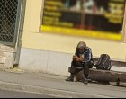 Hetek óta látok egy szimpatikus, tiszta hajléktalan férfit, aki az Autóbusz-állomással szembeni buszmegállóban üldögél és olvas.