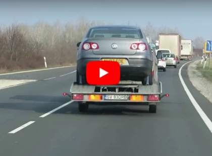A román sofőr mindenhol előz! (négyes főút, Abony elkerülő)Videó