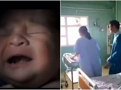 SZÍVSZORÍTÓAN CSODÁLATOS: AZ ANYA ZOKOGNI KEZD MIKOR FELVESZI AZ ÉLETTELEN ÚJSZÜLÖTTET. MAJD MEGLÁTJA A BABA KEZÉT...❤ KÖNNYEKIG HATÓDTUNK..!