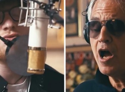 Mágikus pillanat az, amikor Ed Sheeran és Andrea Bocelli fantasztikus duettet énekel